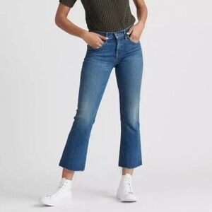 Lucky Brand Mid-Rise Ava crop mini bootcut Jean